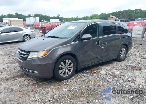 2014 Honda Odyssey Ex-L из США, поврежденный, VIN 5FNRL5H62EB092578
